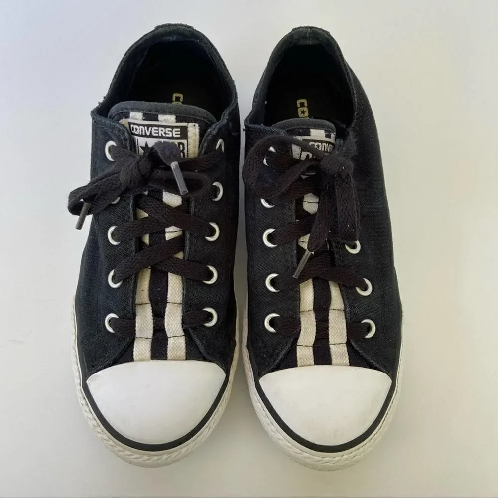 CONVERSE Kids Sneakers Black White Size 3